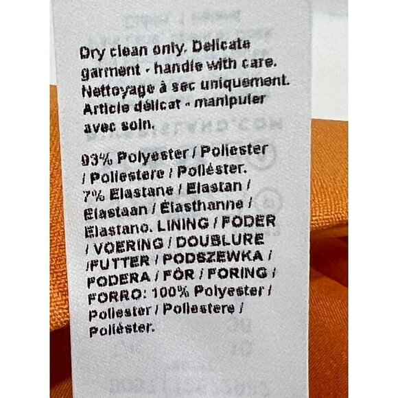 New River Island Size 10 Structured Double Breasted Blazer Orange Dopamine - Picture 10 of 14